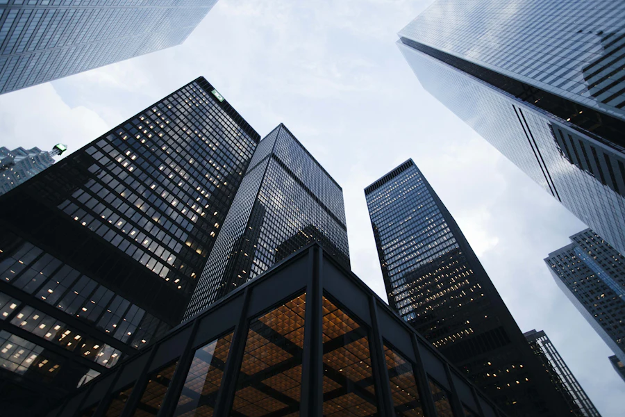 Exterior of a downtown office building