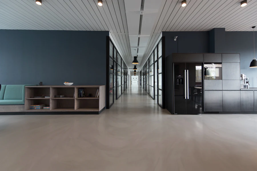 A clean, welcoming office meeting room
